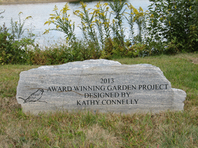 Kathy Connolly received a special merit award for her all-native design at Lake Hayward, East Haddam, CT
