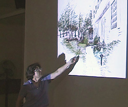 Kathy Connnolly teaching landscape design.