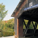 Covered bridge Columbia Vermont
